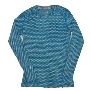 Smartwool Merino Wool Crewneck Long Sleeve Base Layer Womens Medium Polka Dots